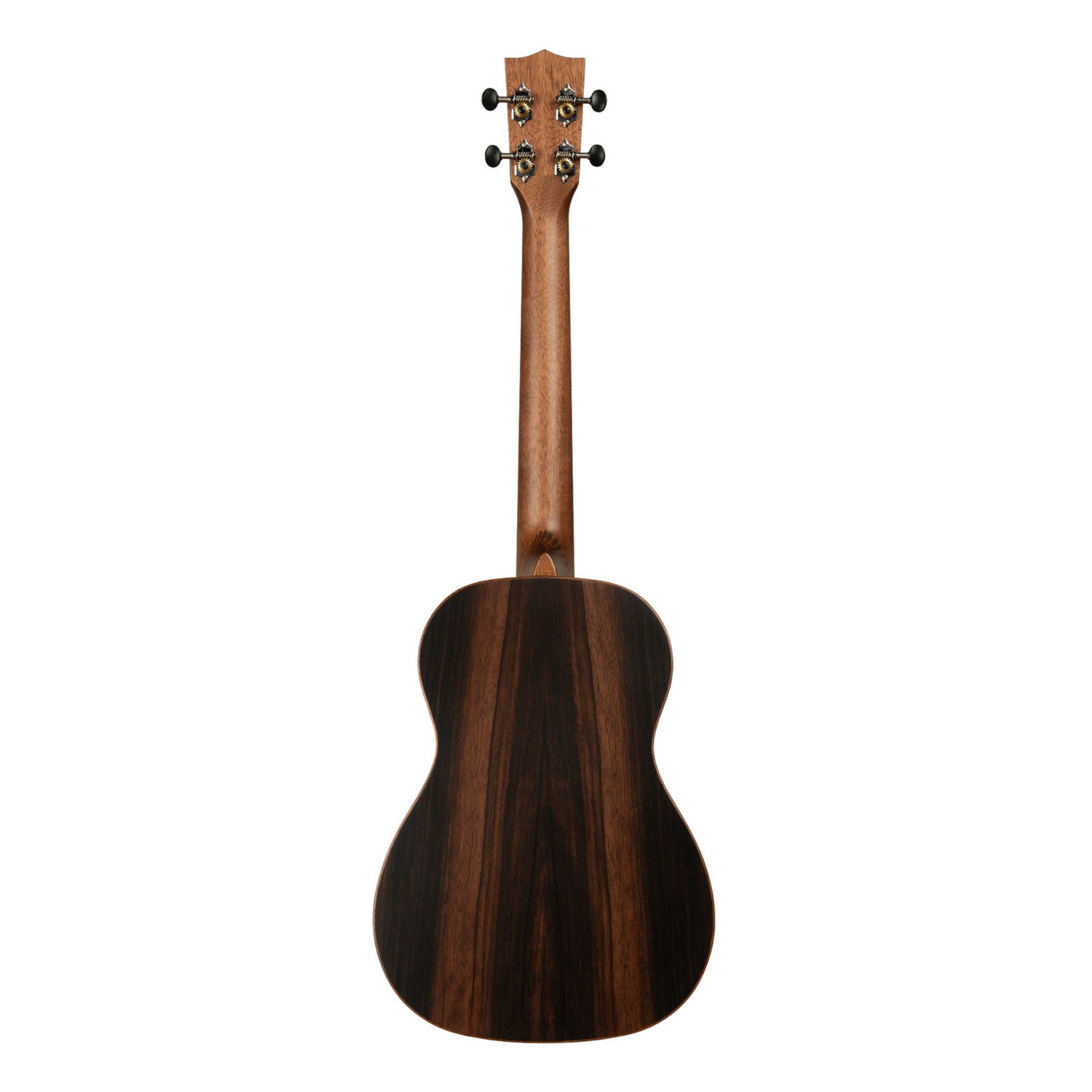 KA-SSEBY-B Baritone Ukulele Solid Spruce Top Striped Ebony